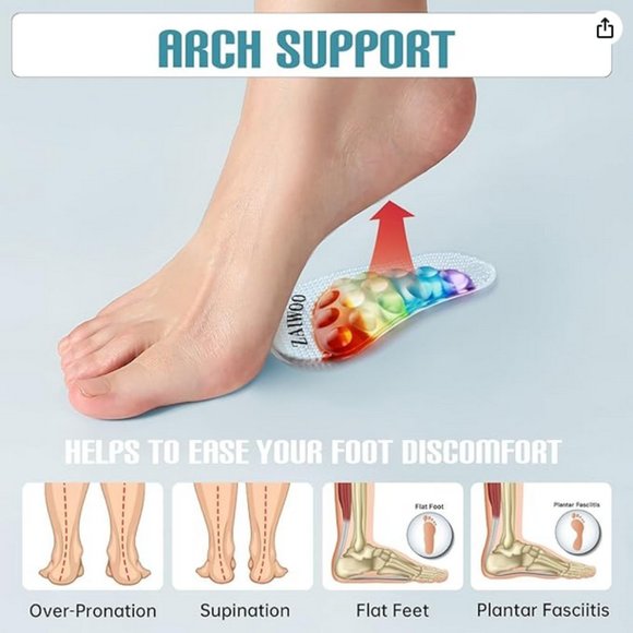 Zaiwoo | 4 pairs Gel arch support inserts NWT - Picture 3 of 9